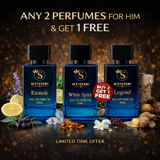 Any 2 Perfume For Him & Get 1 Free | Scenterio